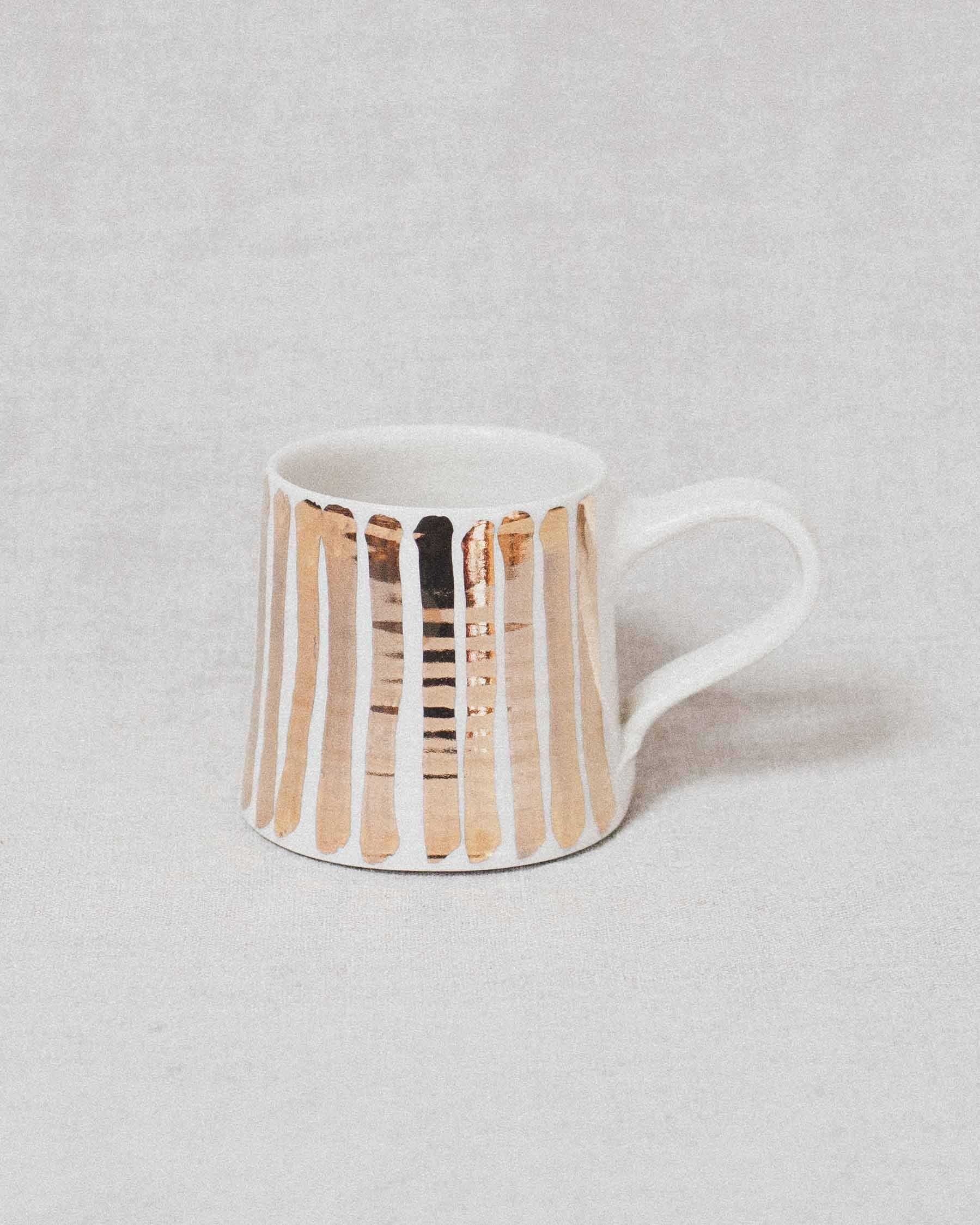 Tall Mug - Gold Stripe
