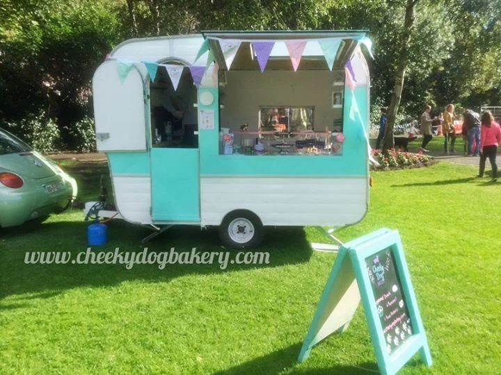 CHEEKY DOG BAKERY A fabulous range of luxury, handmade treats and cakes, herbal dog teas and lots of love from Jenny & Oscar in their cute mobile shop.