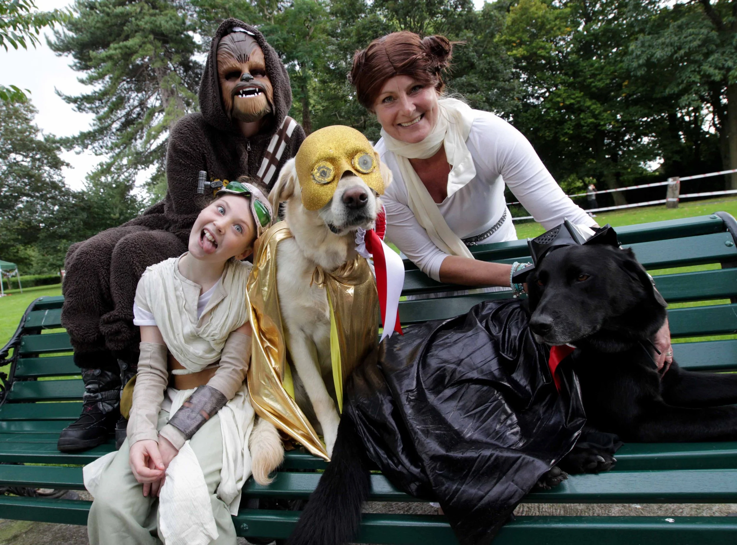 1st RUNNER UP: Holly 'CP3O' and her Star Wars gang!