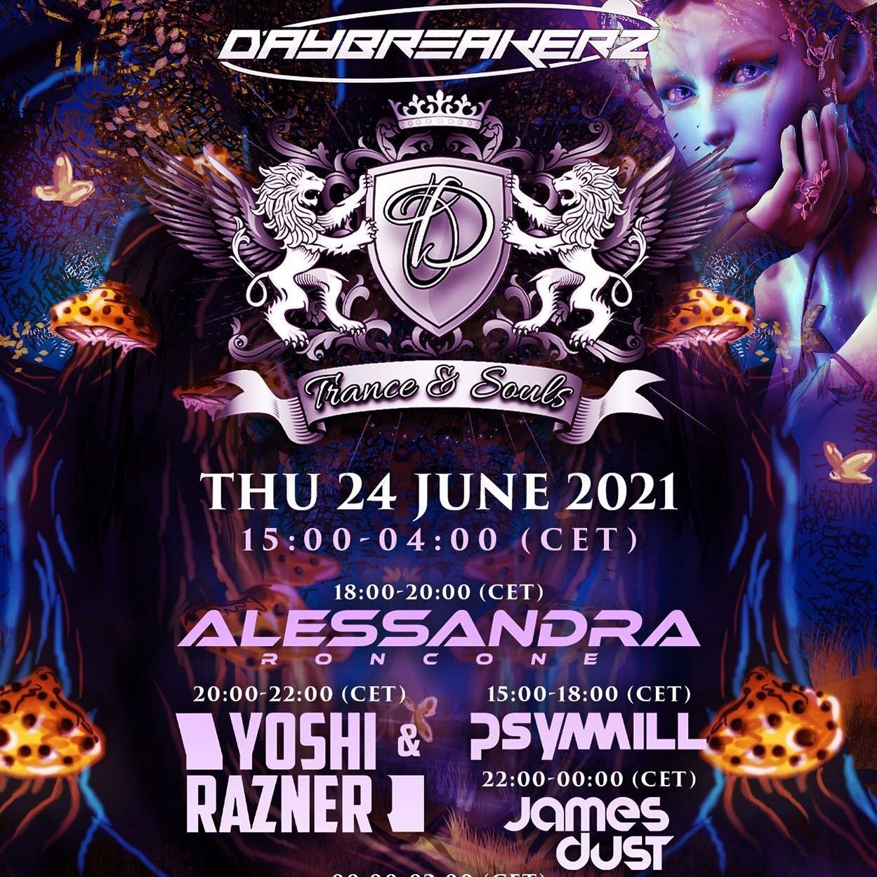 @daybreakerzofficial Weekender is finally here! 🎶🙌🏼 Day 1 features the main man and birthday star @james.dust.7777 😎🥳 along with @alessandraroncone_dj @psymillofficial @yoshi_razner @jaymavmusic Hardcore Cheesy Quaver 🔥🎶🙌🏼
.
#trance #trancef