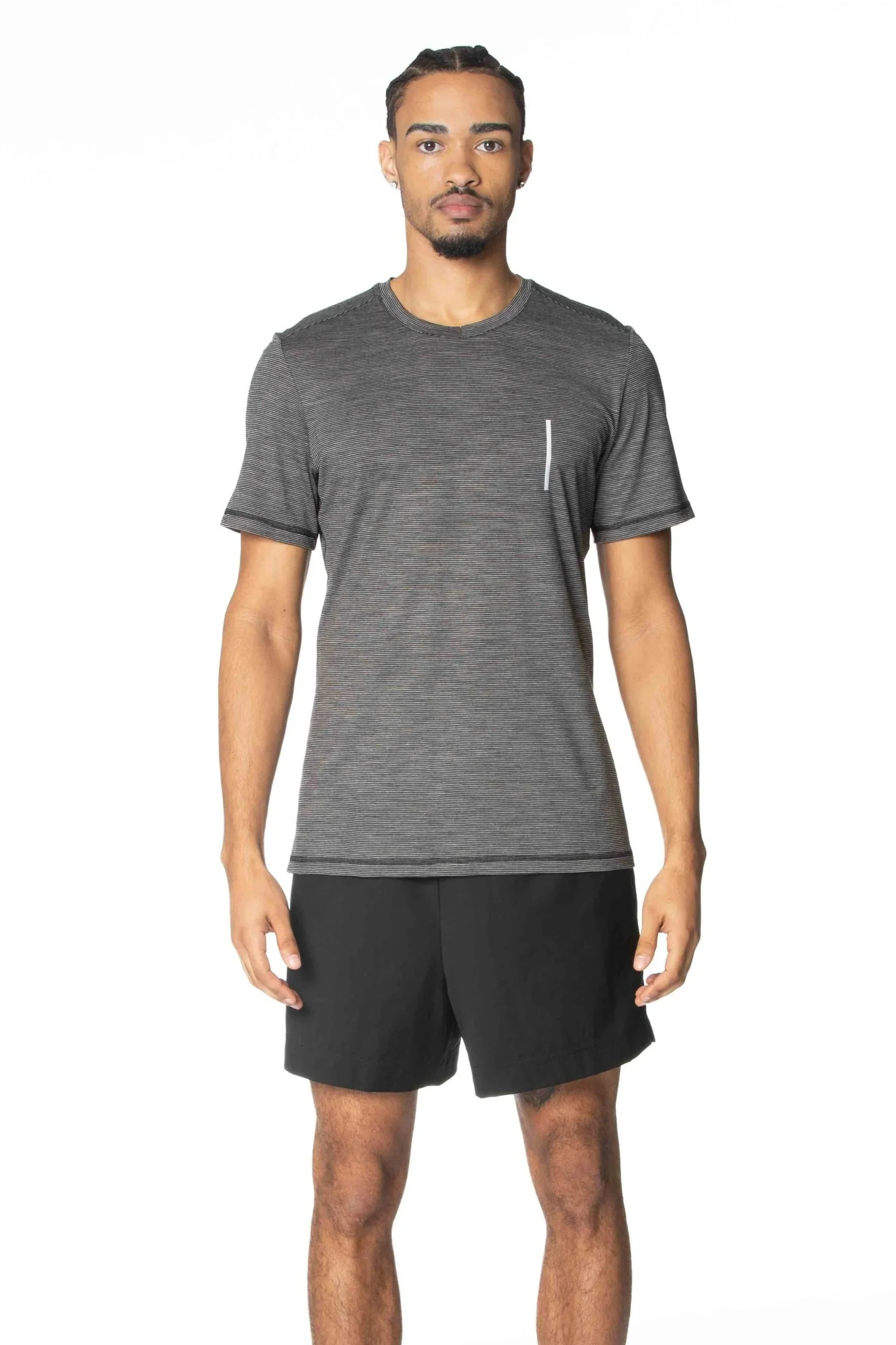 NYON T-shirt grey stripes