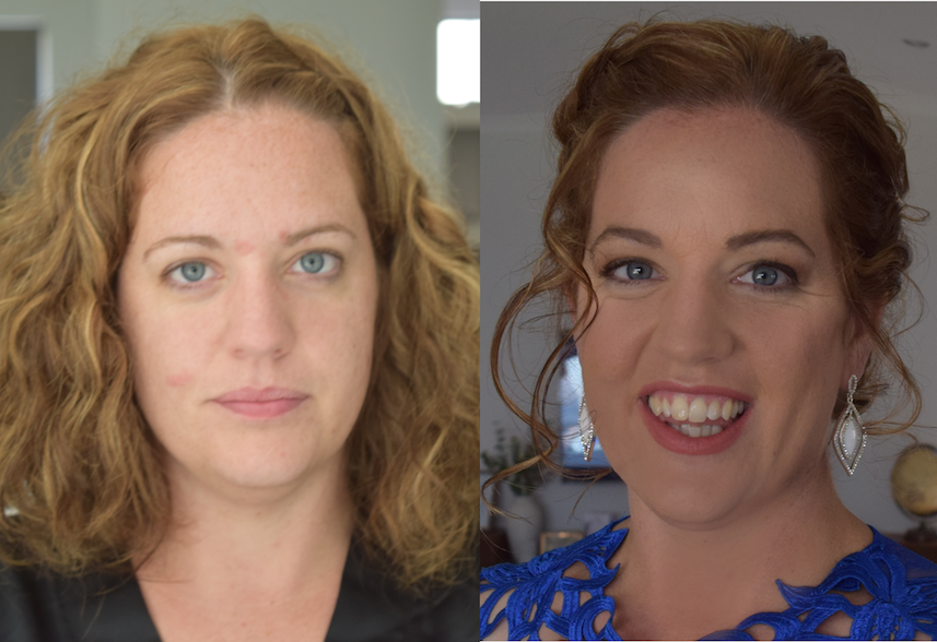 before after bridal makeup jellis beauty perth