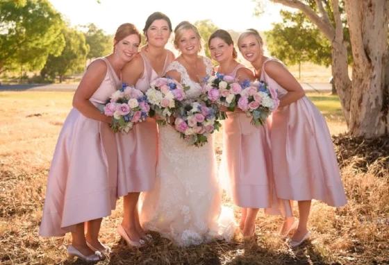 bridesmaids makeup pink perth jellis beauty