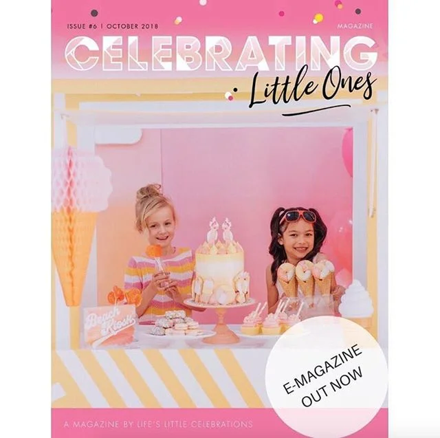 REPOST **MAGAZINE FEATURE** We are thrilled to announce in conjunction with @lifeslittlecelebrations , issue 6 Celebrating Little Ones Magazine. #celebratinglittleones What an absolute pleasure to be involved with some talented industry members. Plea