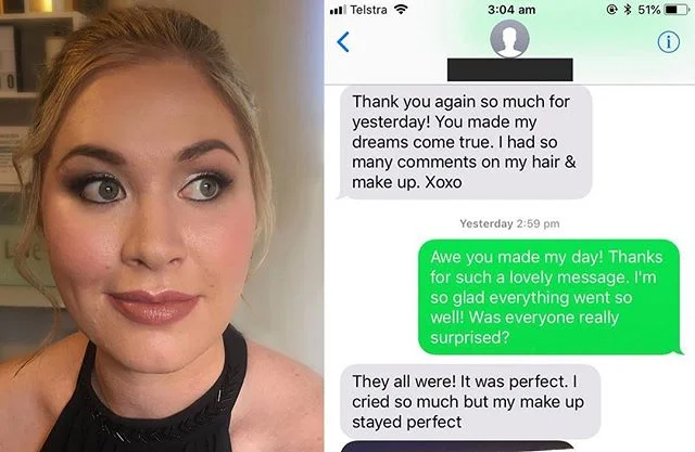 Nothing makes us happier than a bride that loves what we have done for her!