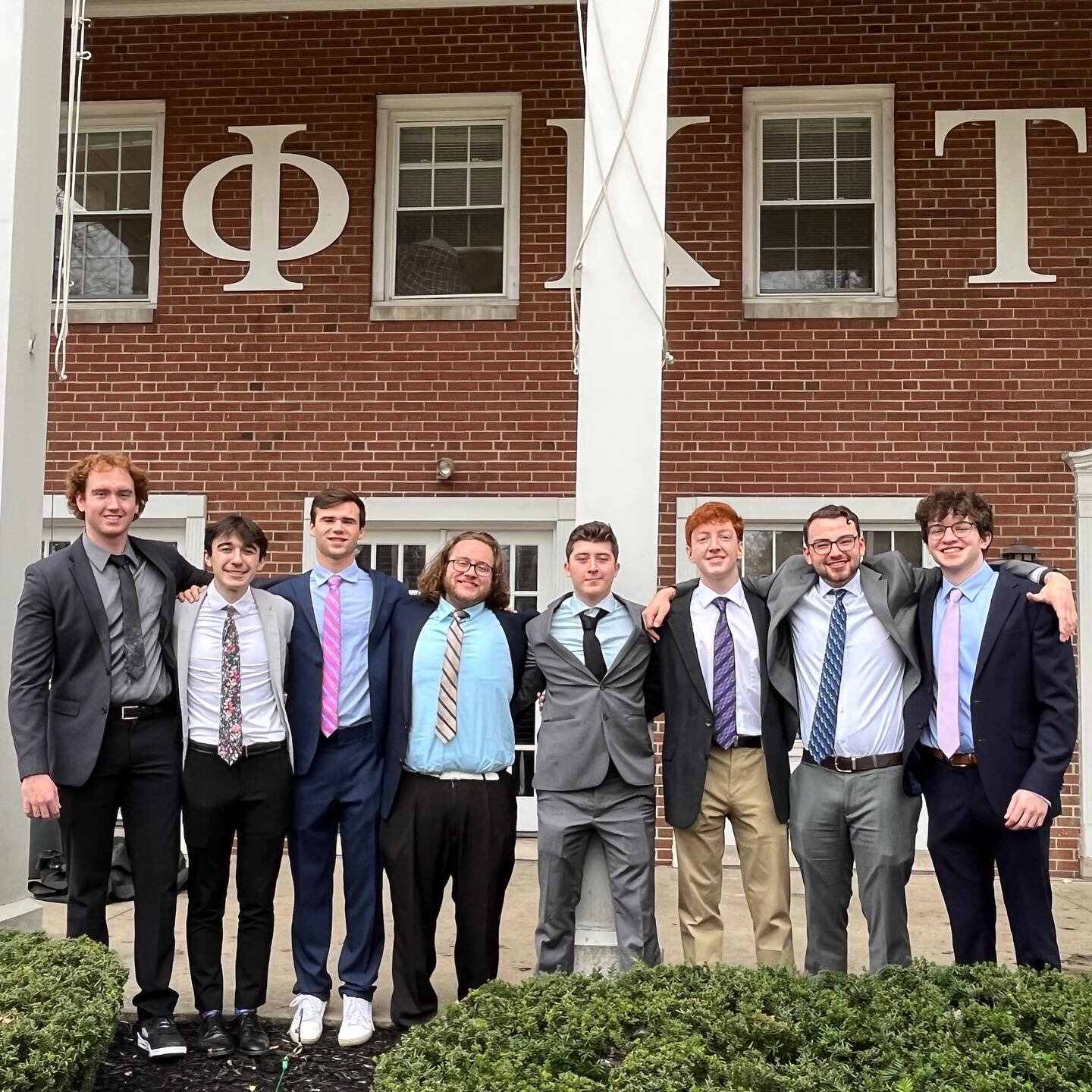 We proudly initiated our newest class of brothers today! Welcome the Phi Class! #pkt #phitau