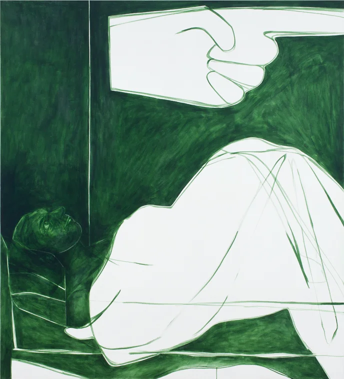 Again and again , 2015, acrylic on canvas, 66x60 in