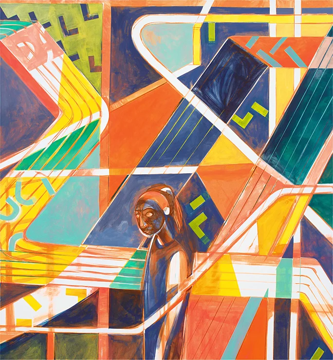 About the same , 2014, acrylic on canvas, 78x72 in
