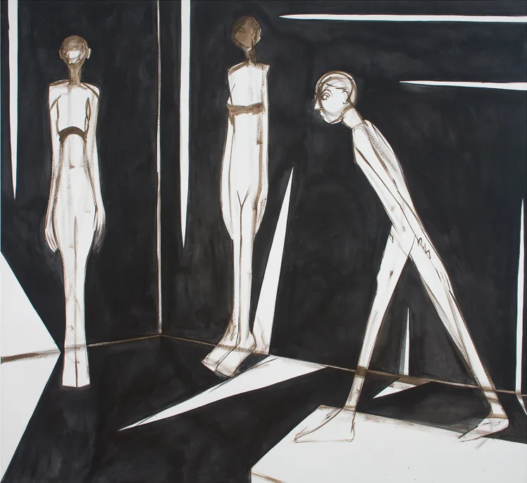Begging that you accept it , 2013, acrylic on canvas, 72x78 in