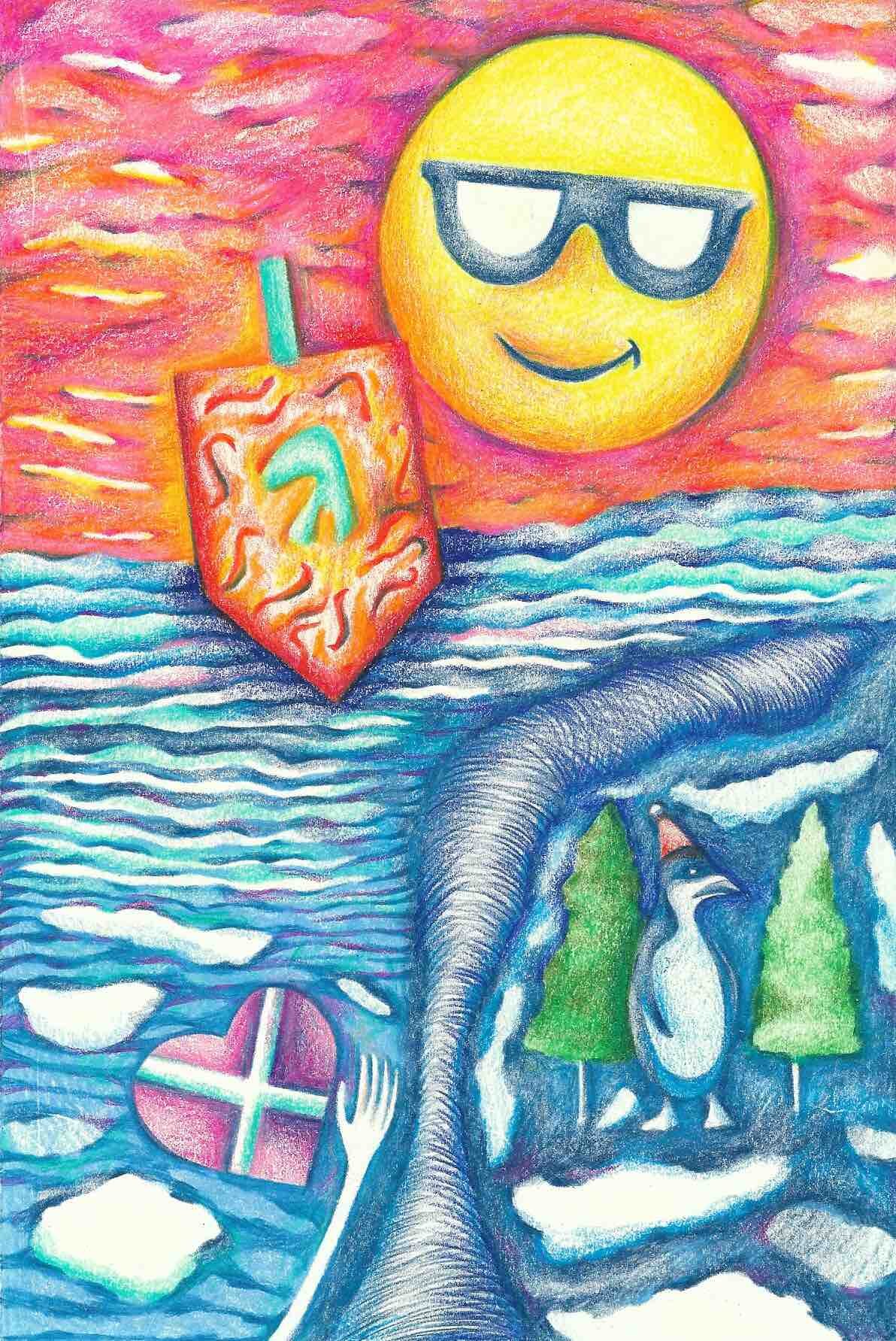  2021, colored pencil on paper, 9x6.5 in 