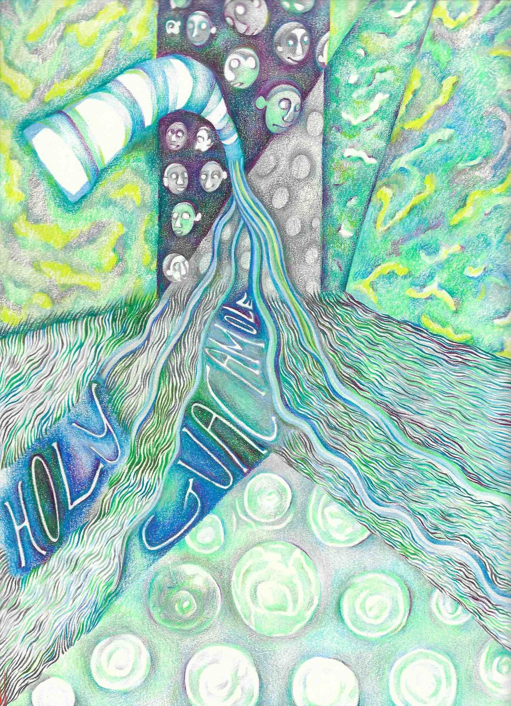  2021, colored pencil on paper, 12x9 in 