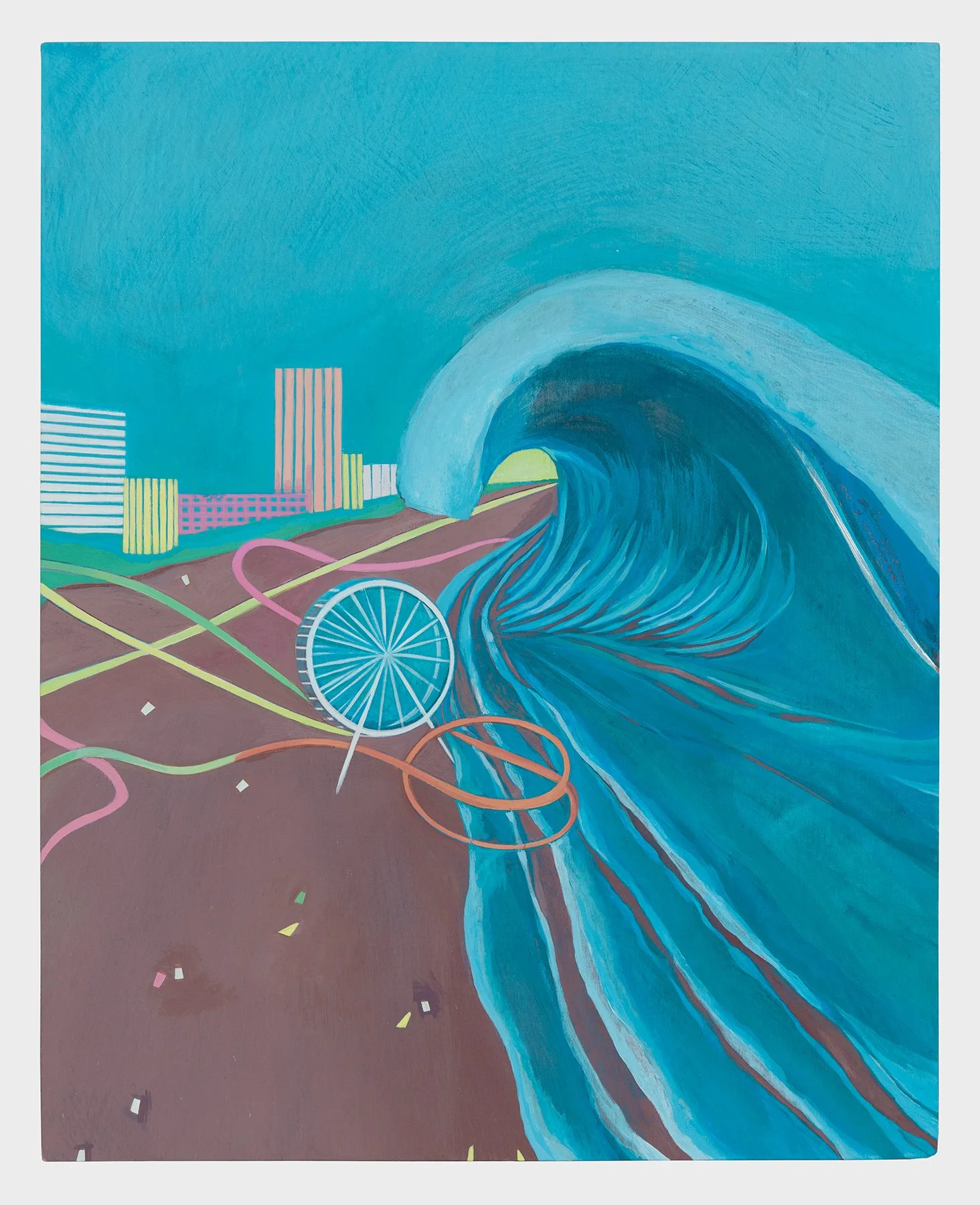    Wave    Acrylic on panel  10 × 8 inches 