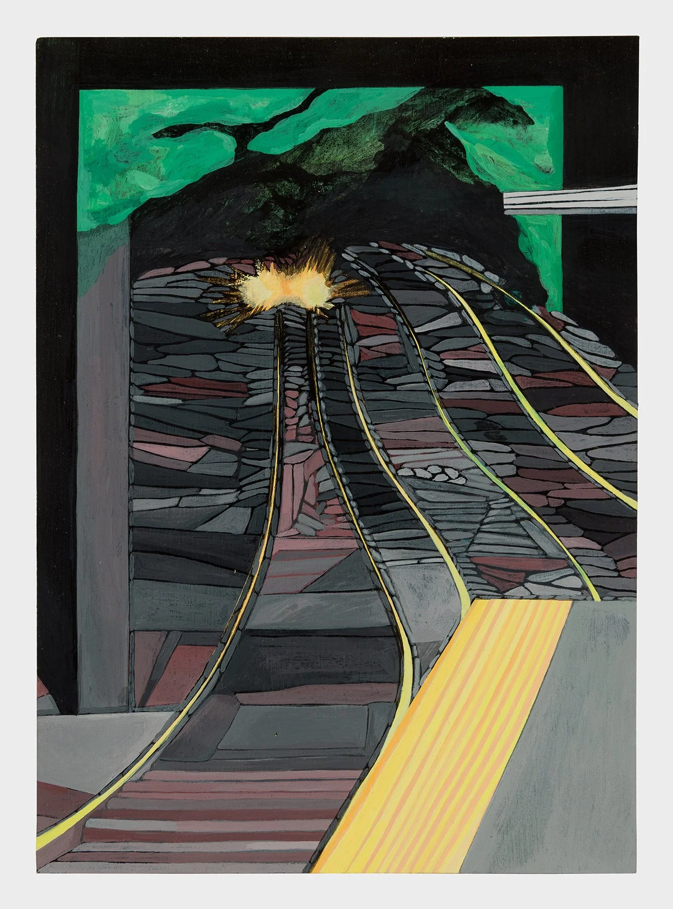    Wait    Acrylic on panel  7 × 5 inches 