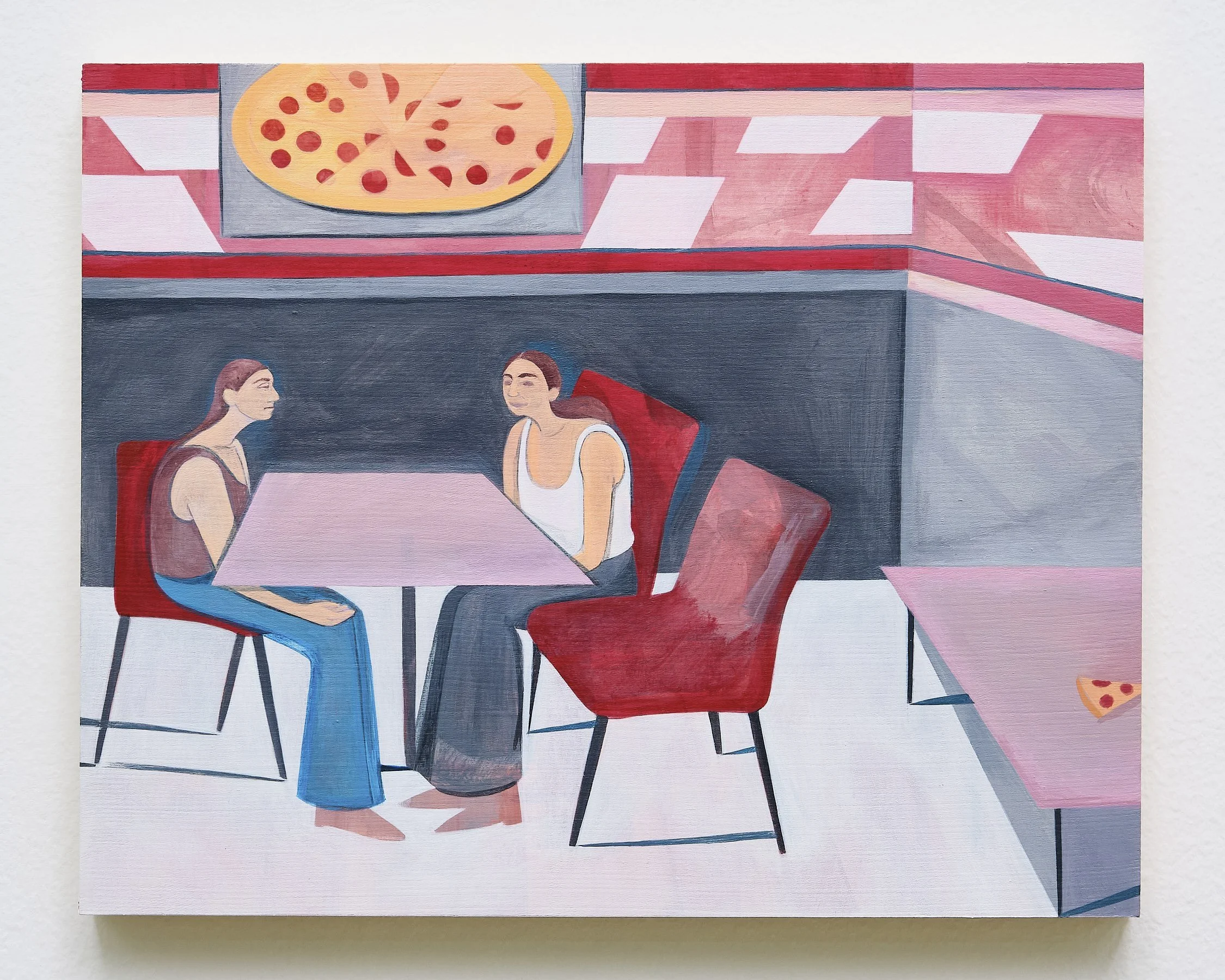    Pizza    Acrylic on panel  8 × 10 inches 