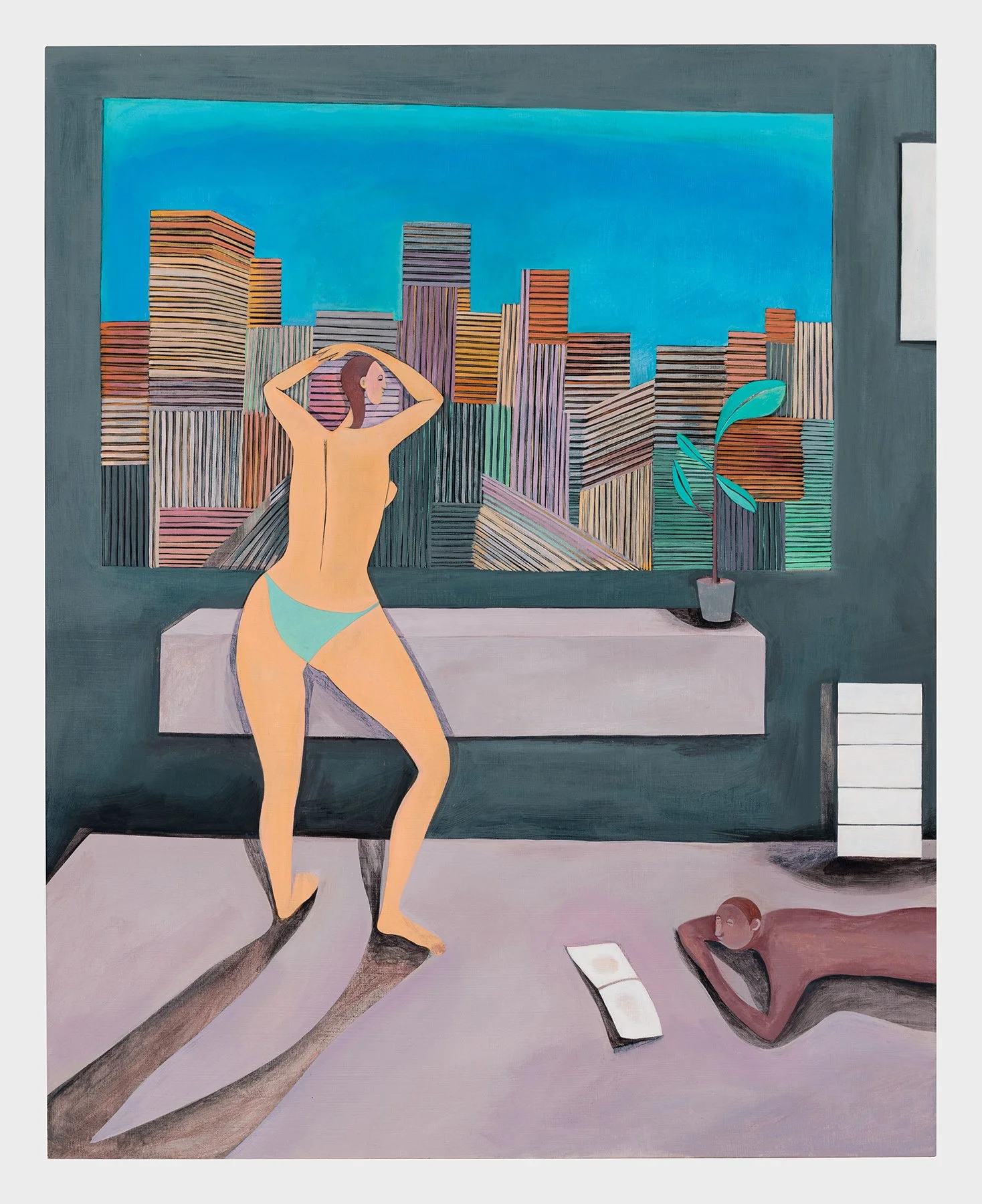    Sleepover    Acrylic on panel  20 × 16 inches 