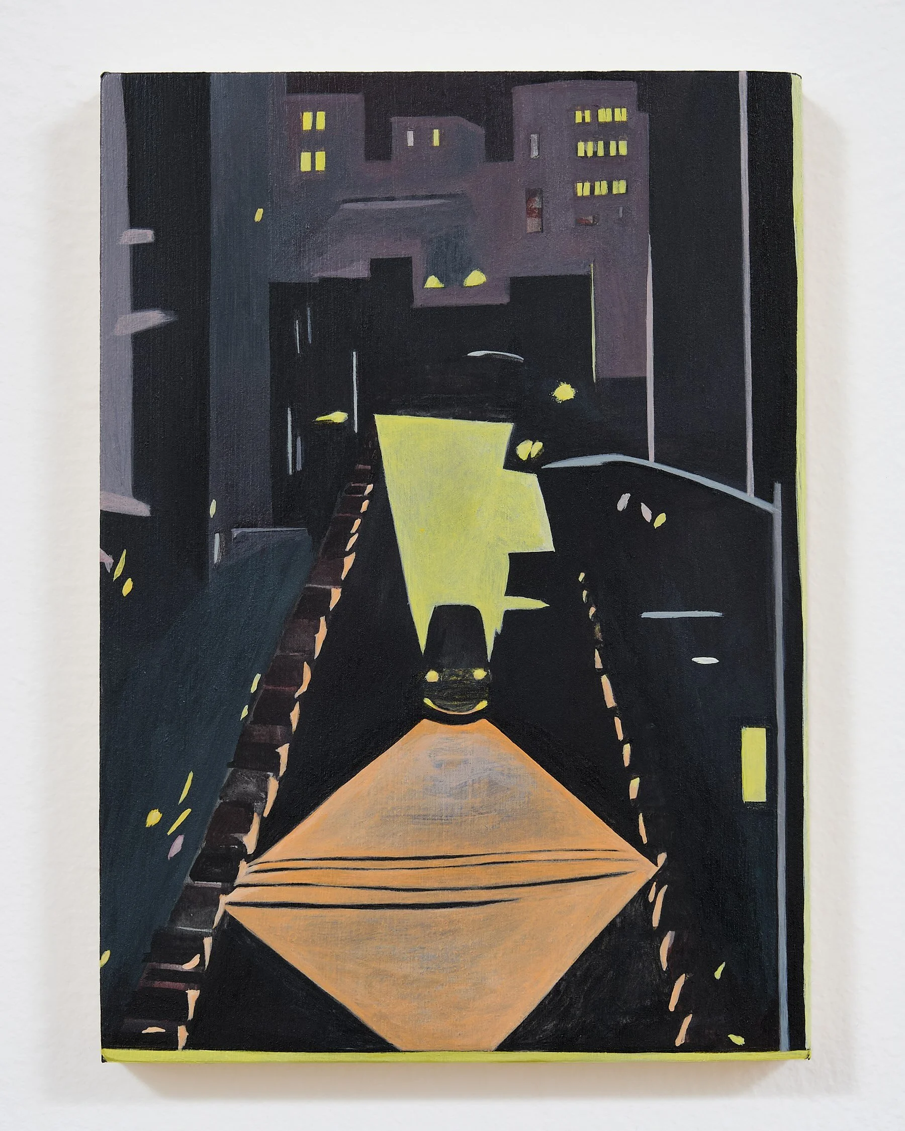    Night Road    Acrylic on panel  7 × 5 inches 