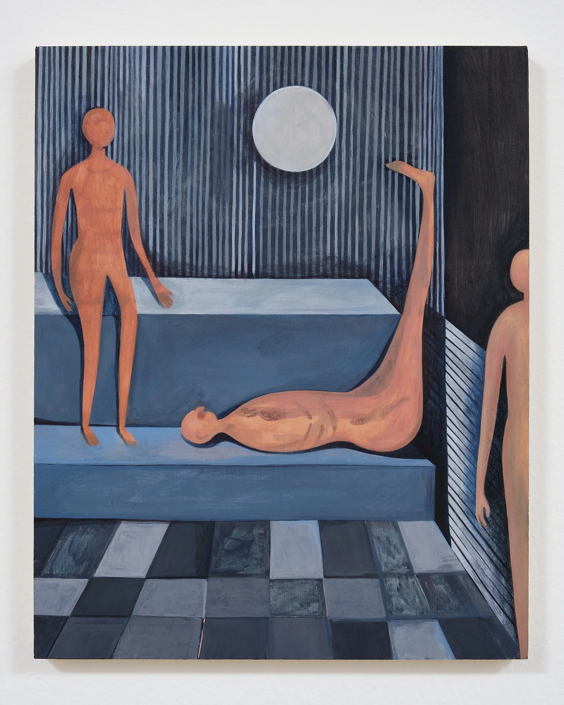    Sweat    Acrylic on panel  10 × 8 inches 