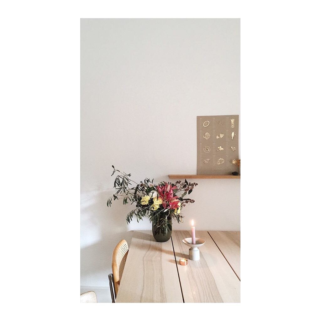 Winter light (or: the perks of living with a floral genius).
