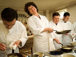 Nora Ephron directed her first film in her 50s. Her last film, Julie & Julia, showed the blossoming of Julia Child, how she found her passion in life in her 40s. There are many second (and third, and fourth) acts in American lives. What is somewhat gutting in the “movies” category of Ephron’s wonderful career is that Ephron was one of about two female American directors who could make films about complicated women concerned with relationships. They made a lot of money and were treated as major whether they flew or flopped. Her work was valuable and influential. There’s a gap where her voice used to be. PS. Cancer, you suck.