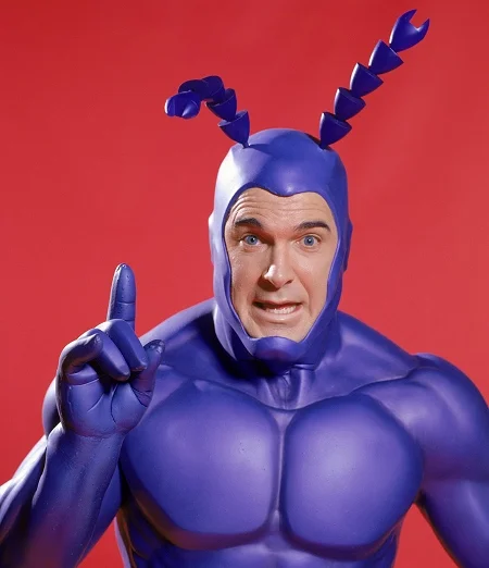 The live action version of The Tick is now on Hulu. Patrick Warburton’s greatest performance ever. Comic gold. It may be my favorite superhero story, and I swear it’s etched onto my DNA - watching it, I realized that a giant project I was working on was very much Tick-inspired. Rushmore and Gilmore Girls, too. But they were all subconscious inspirations and that’s what made it spooky. Internet research reveals some things: Colleen Atwood, Academy Award winning costume designer, made this iteration of The Tick’s costume. Ben Edlund calls the show “a superheroic portrait of genuine human lameness,” which is funny. (He works on Supernatural now, I guess?) After listening to Fresh Air’s replay of a 2002 interview with Tom Waits, I’m pretty convinced he is The Tick. But that is a whole other post. He at least talks in Tickisms.