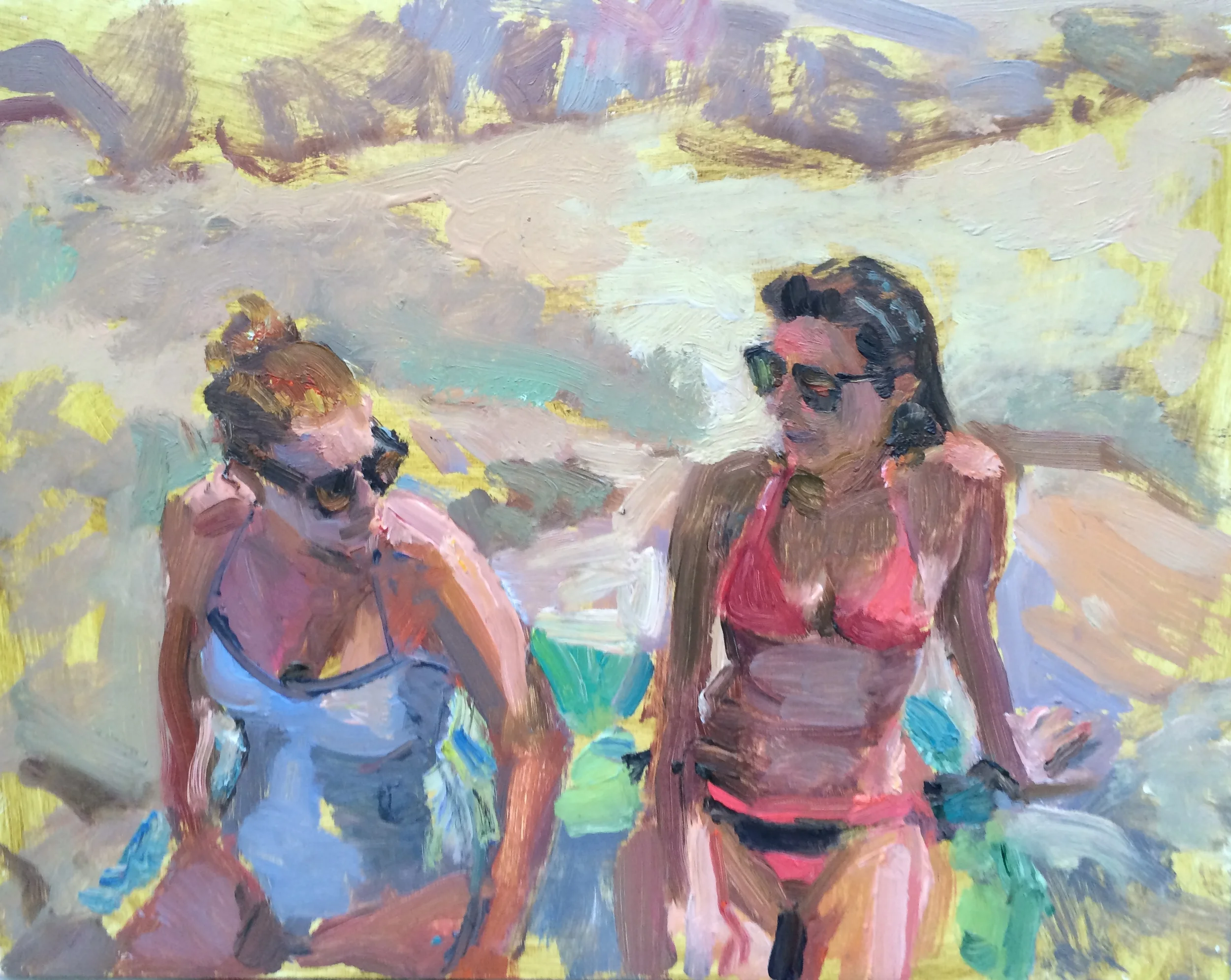 Sarah and Tess at the Beach