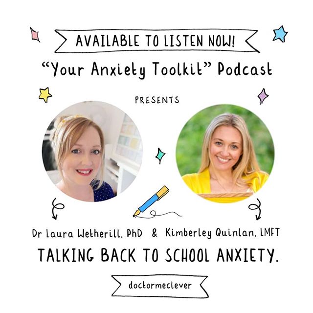 ✨It's here!!! ✨If you're feeling nervous, worried or anxious about heading back to school this podcast 🔊 is dedicated to you ❤️. Recently I had the privilege of speaking to @kimberleyquinlan about back to school anxiety. I suffered from anxiety thro
