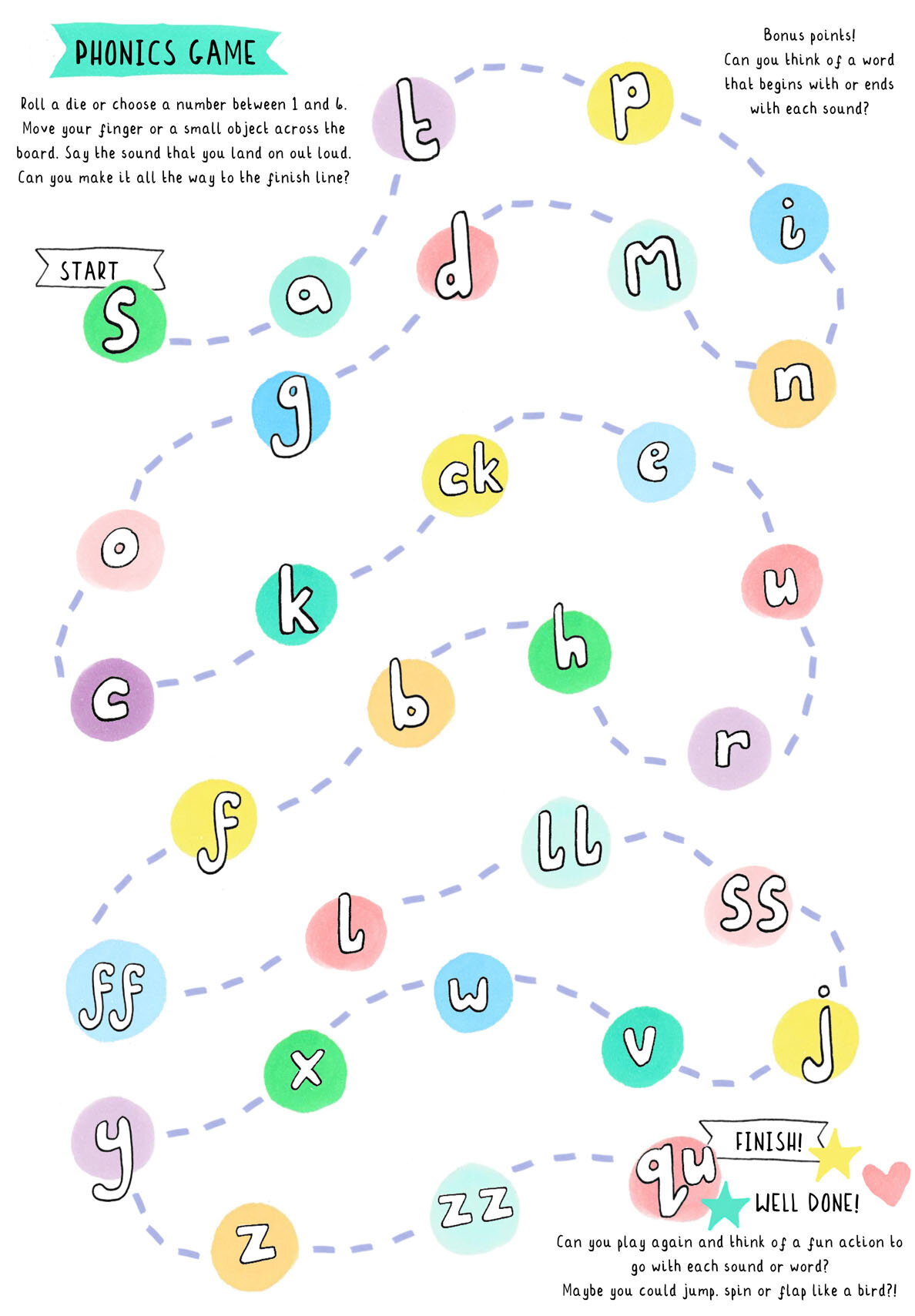 Basic phonics game