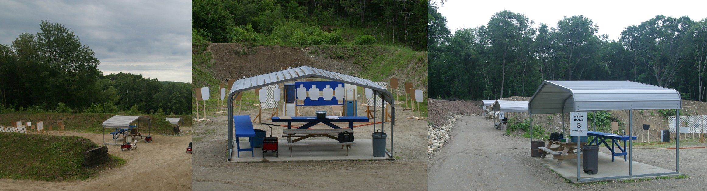 Views of our Pistol pits set up and ready for mass classic match 2015