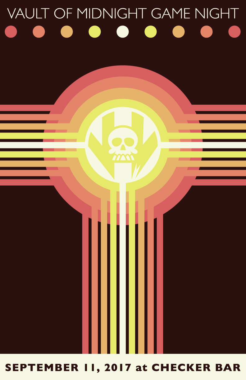 Checker Bar Game Night