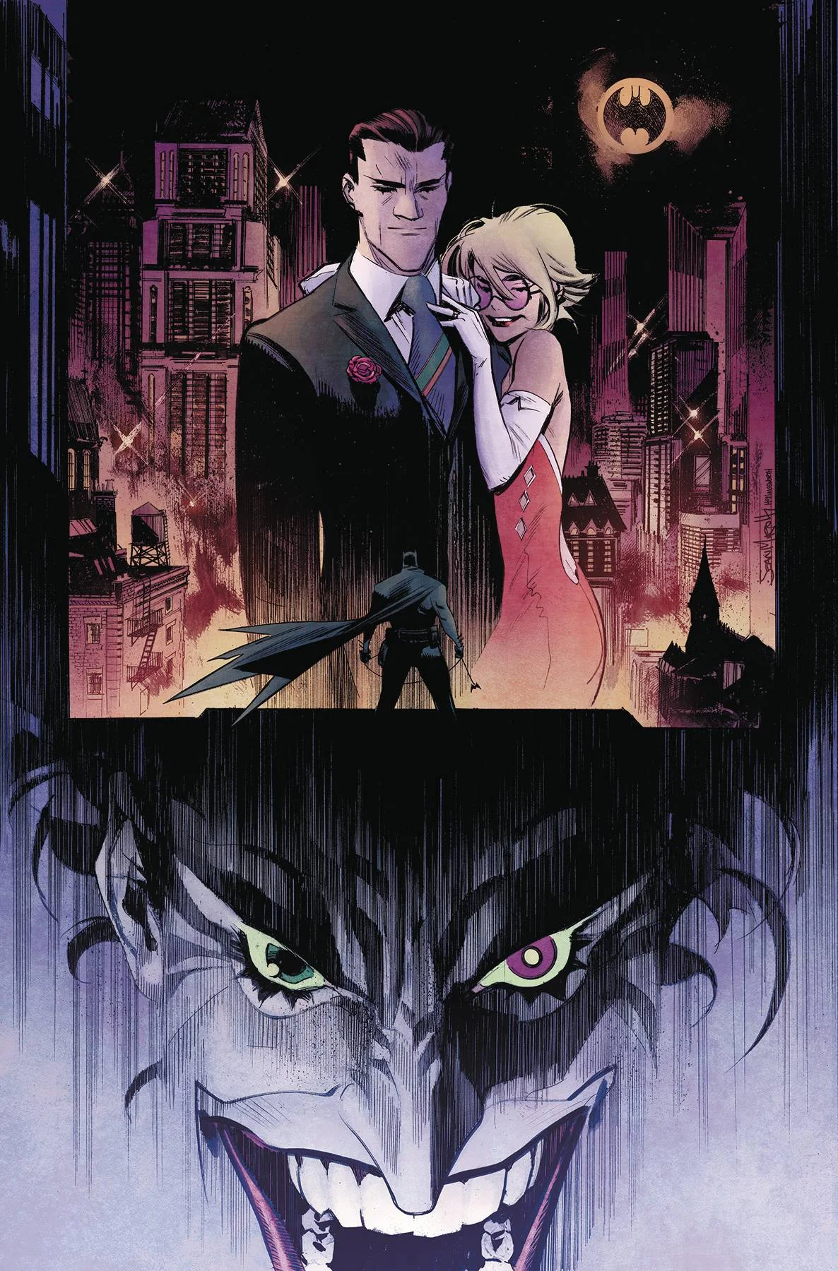 BATMAN WHITE KNIGHT BATMAN DAY 2018 #1 SPECIAL ED By Sean Murphy Set in a world where The Joker is cured of his insanity and homicidal tendencies, The Joker, now known as "Jack," sets about trying to right his wrongs. First he plans to reconcile with Harley Quinn, and then he'll try to save the city from the one person who he thinks is truly Gotham City's greatest villain: Batman!