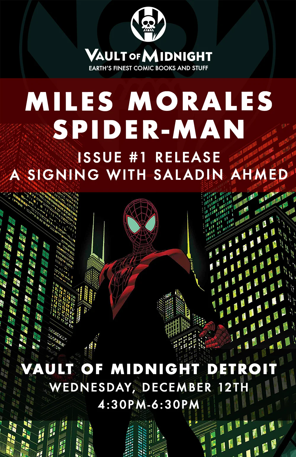 Miles Morales: Spider-Man #1 Release Signing with Saladin Ahmed