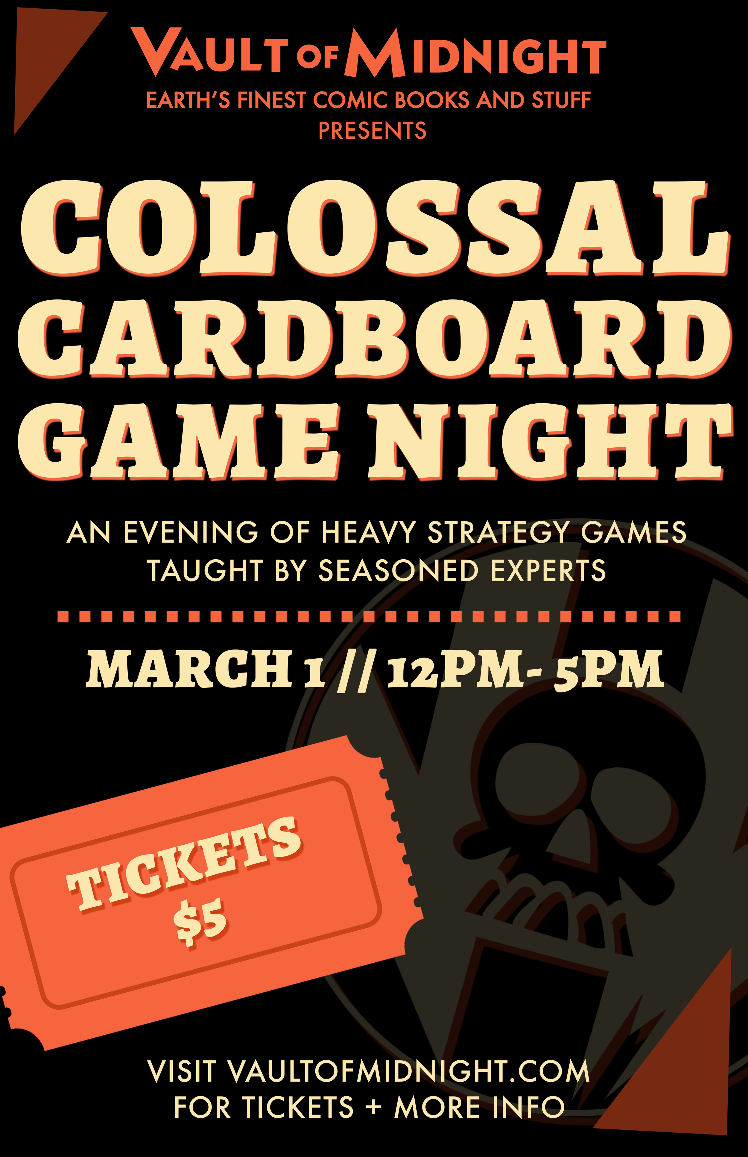 Colossal Cardboard Game Night Vault Of Midnight