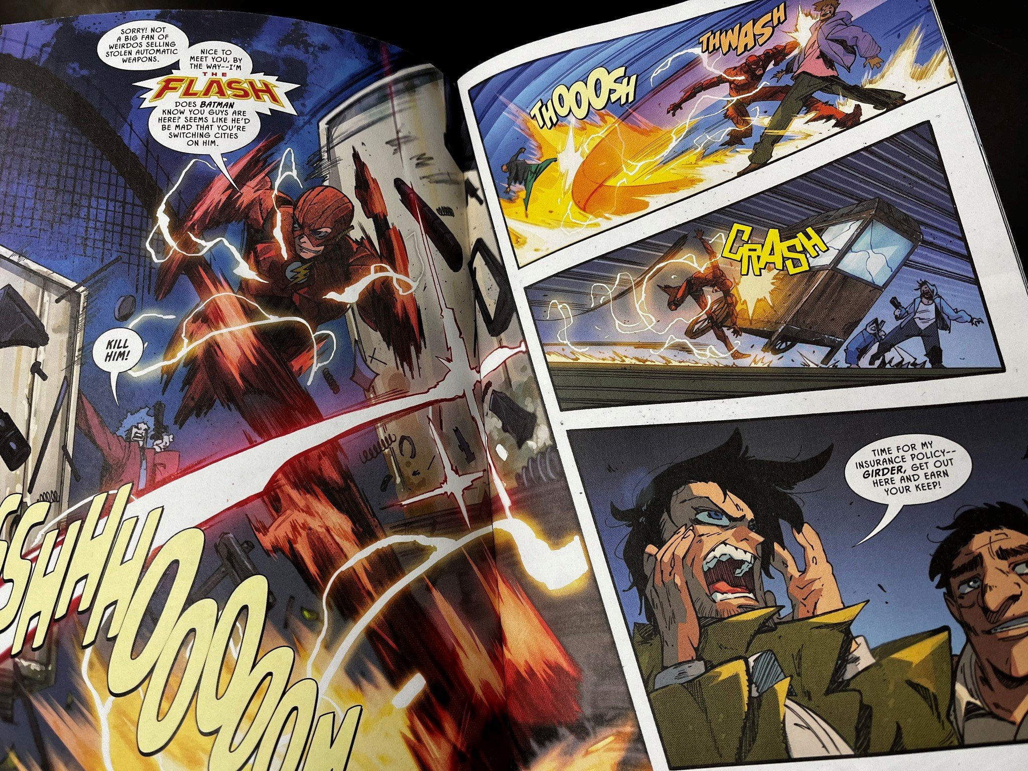 FLASH FASTEST MAN ALIVE #1 SIGNING WITH KENNY PORTER