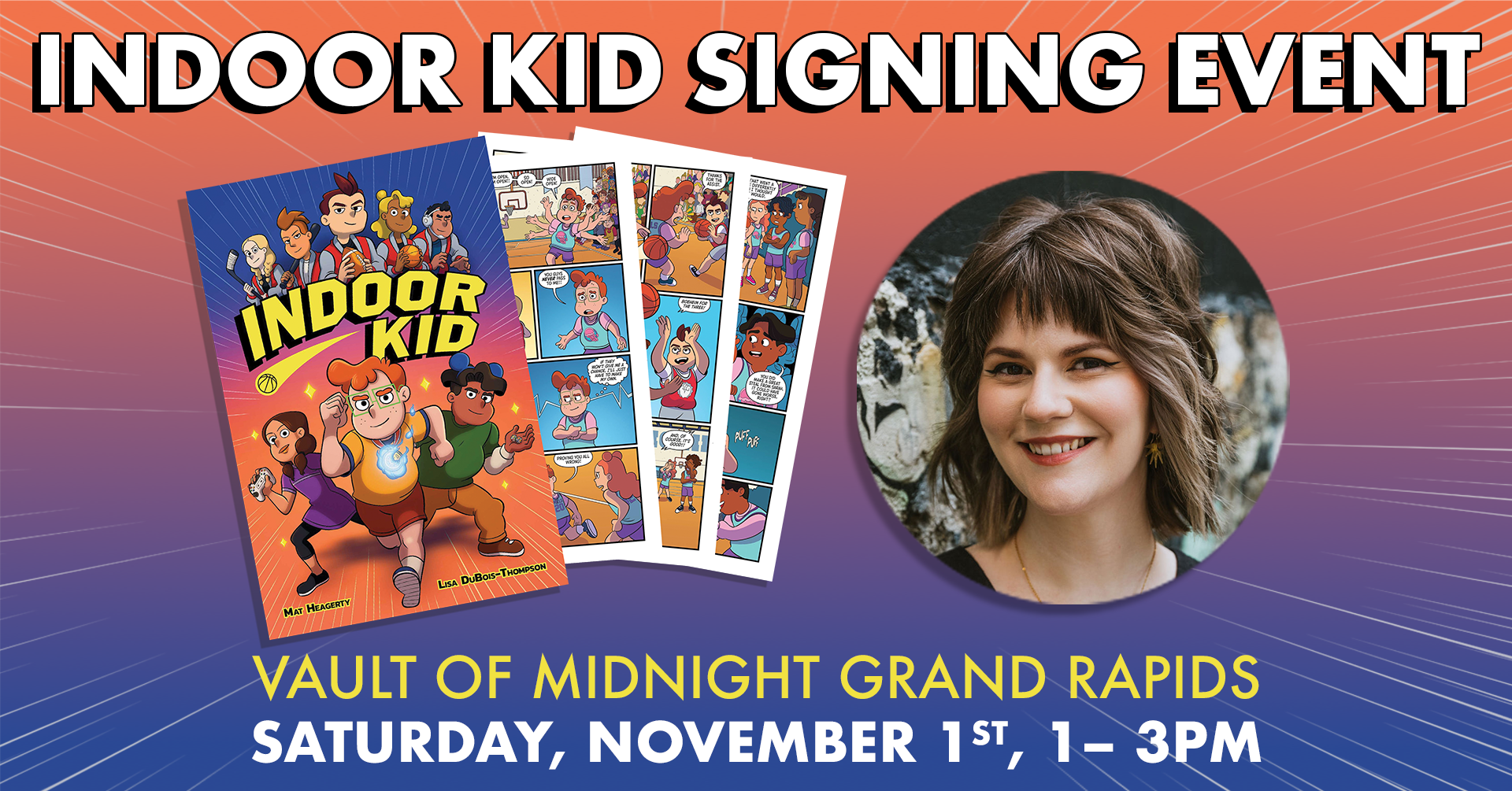LISA DUBOIS SIGNING EVENT FOR INDOOR KID