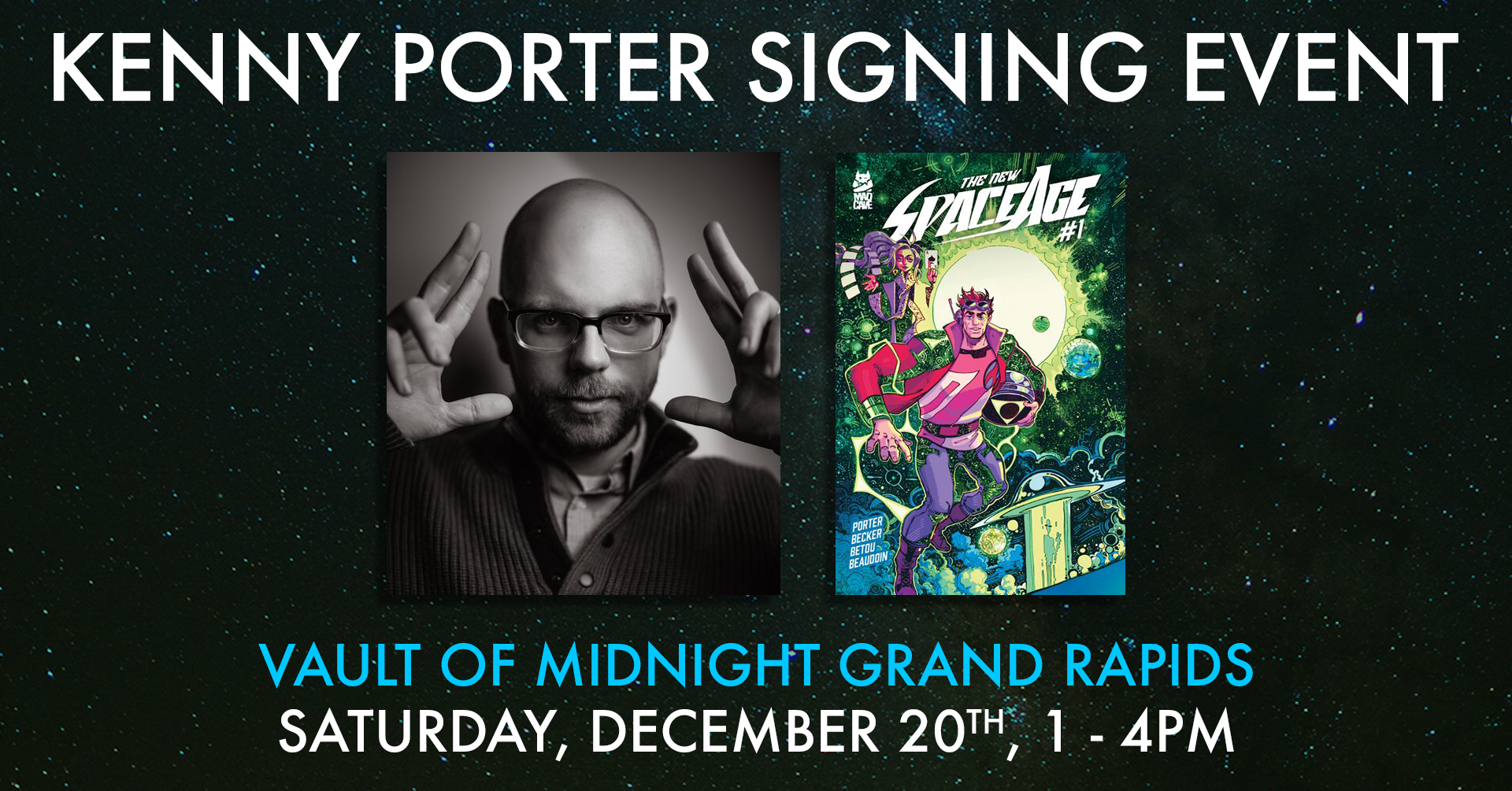 KENNY PORTER SPACE AGE #1 SIGNING EVENT