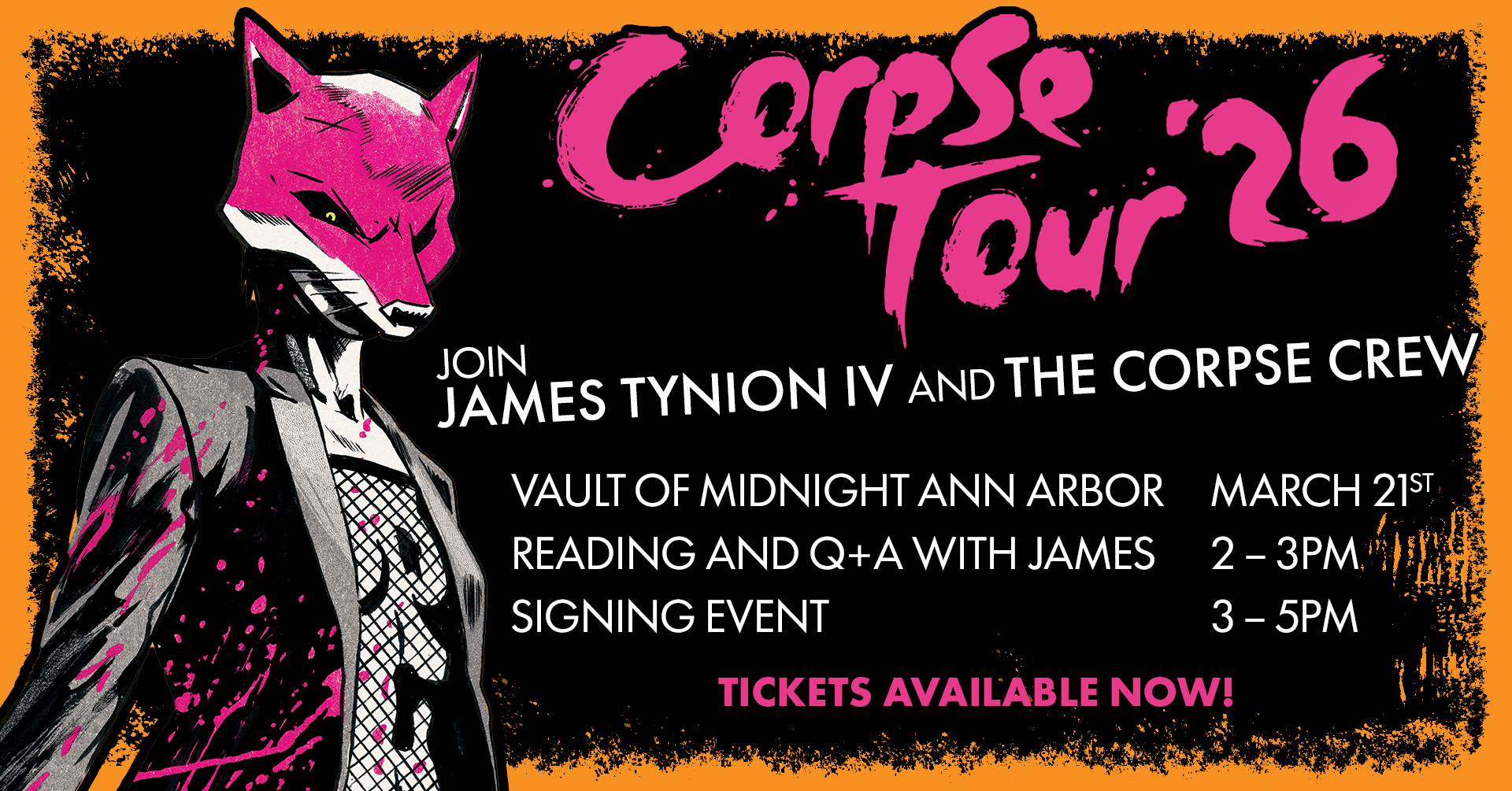 CORPSE TOUR 2026 JAMES TYNION AND CORPSE CREW EVENT