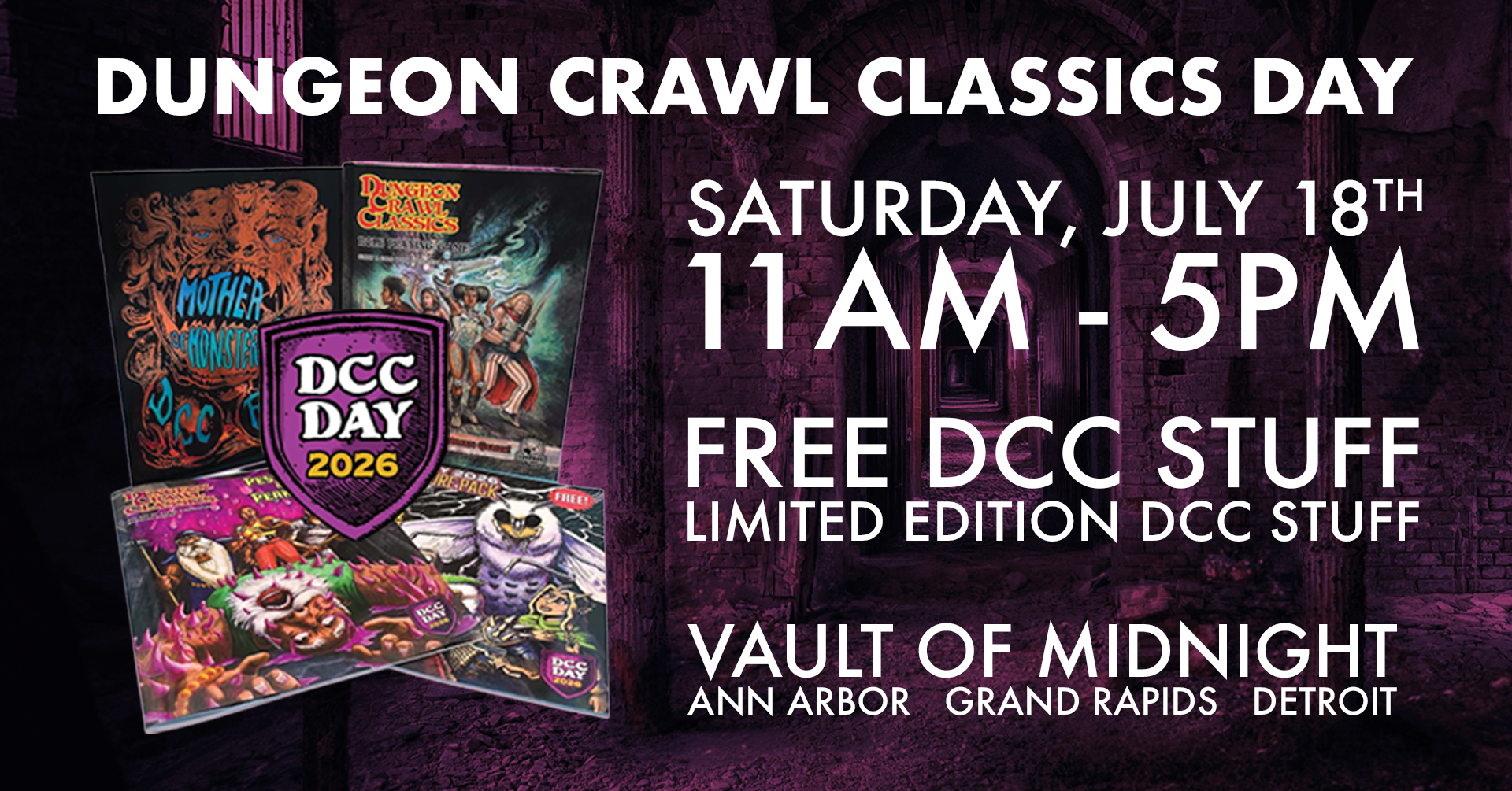 DUNGEON CRAWL CLASSIC DAY 2026 - ANN ARBOR