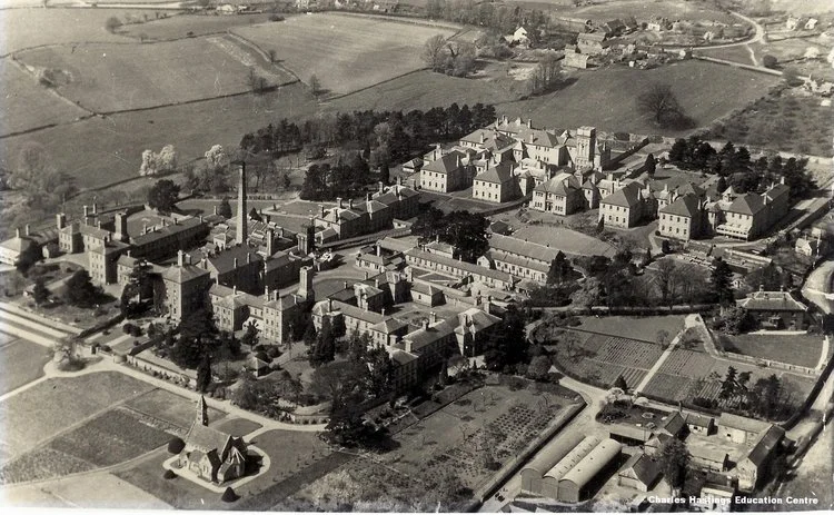 Powick Hospital from the air, ©Charles Hastings Education Centre