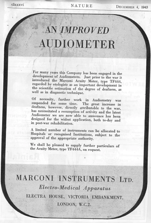 improved audiometer TF444A advert .jpg
