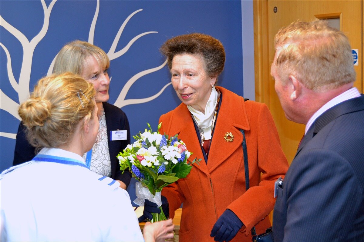 Princess Anne opening the Meadow Birthing Suite in 2015