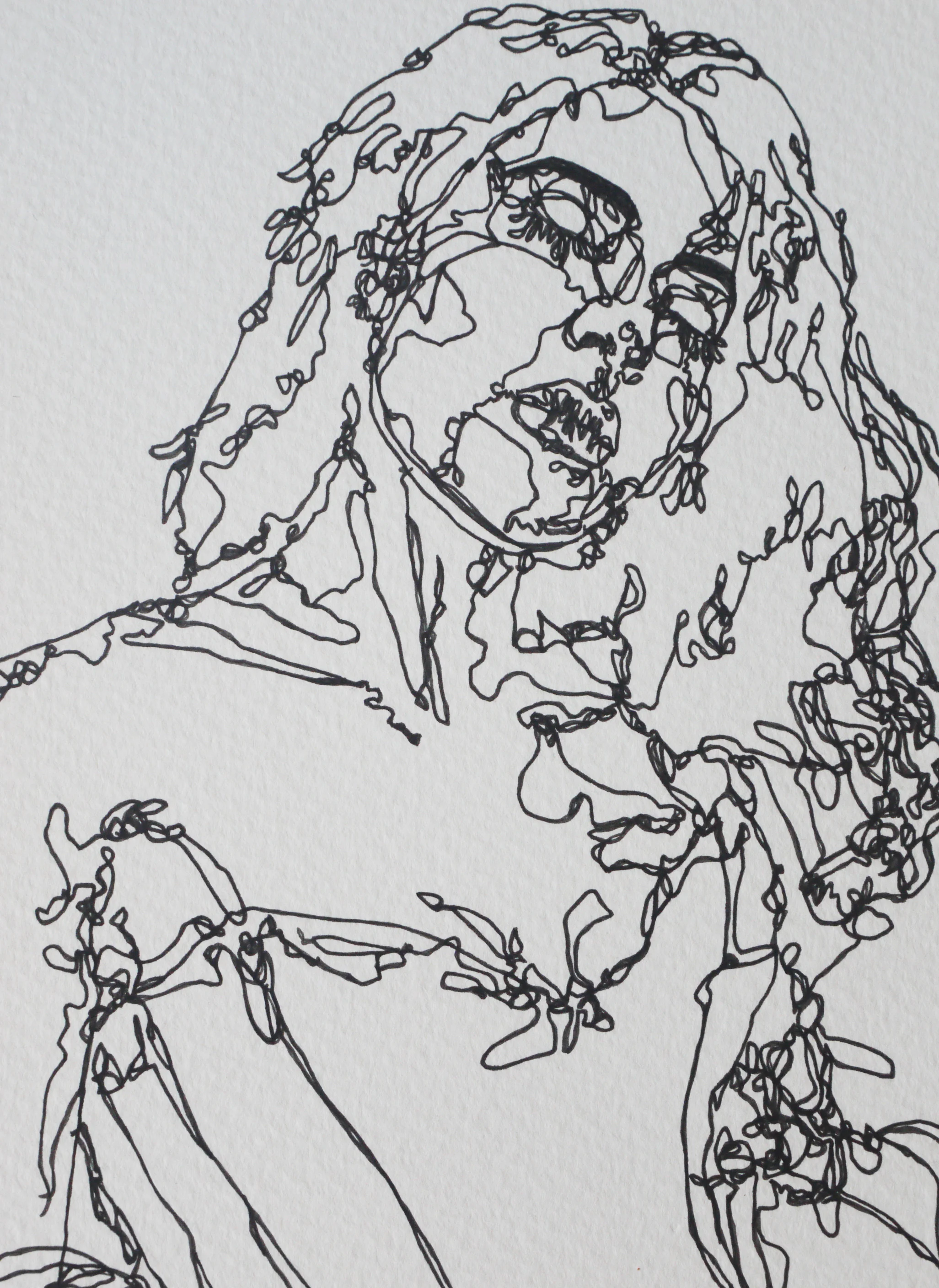 Silent Auction 04, Ink, Angela Morris Winmill