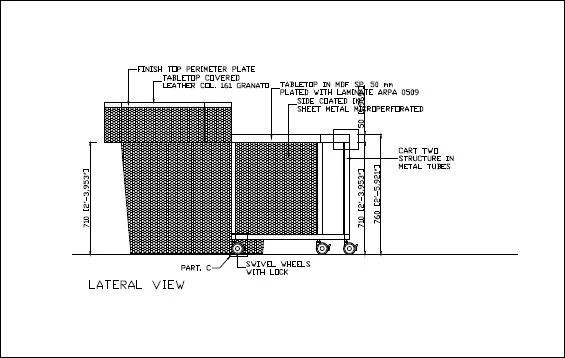 Table by Tecno, Italy