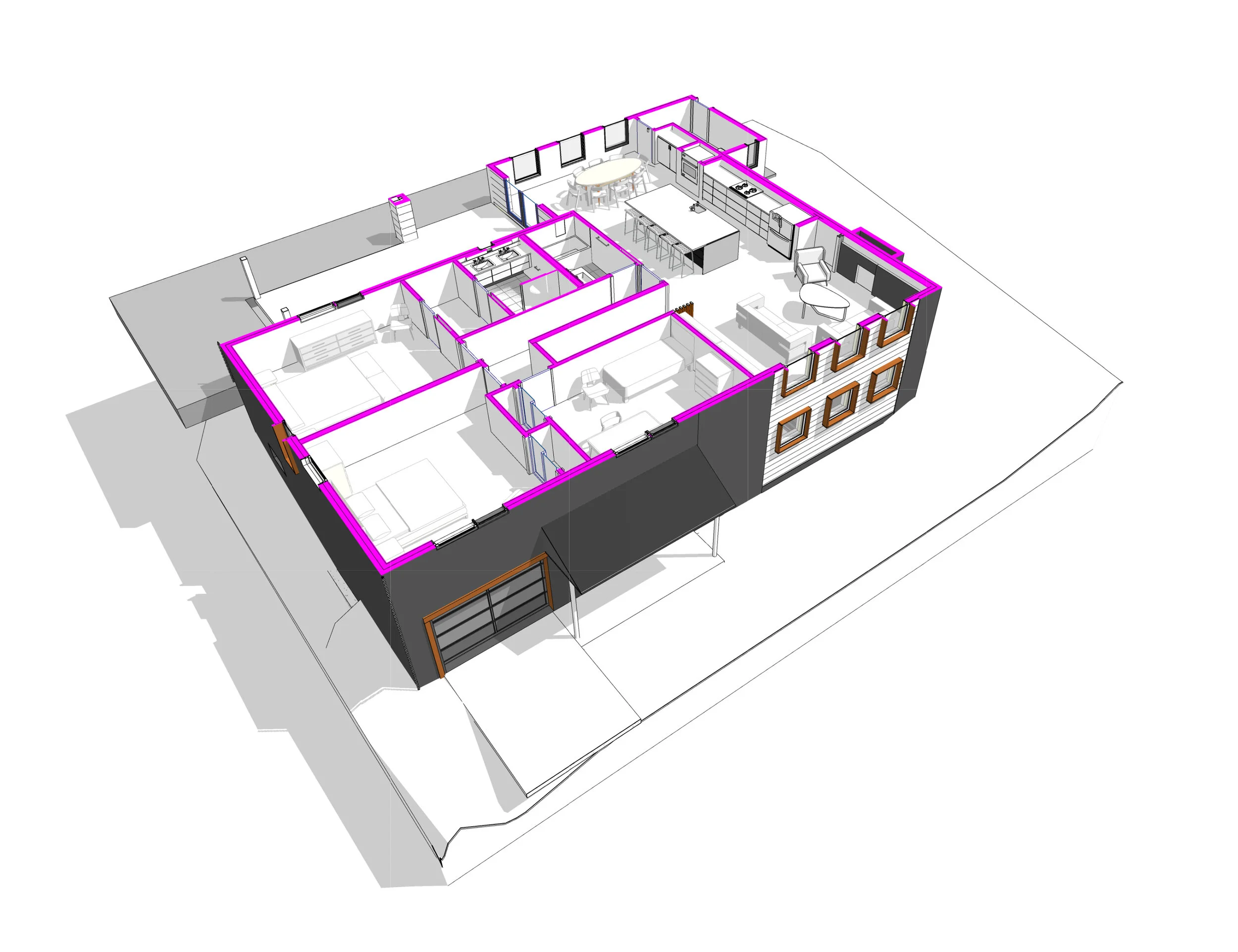  AXONOMETRIC SECTION FIRST FLOOR  