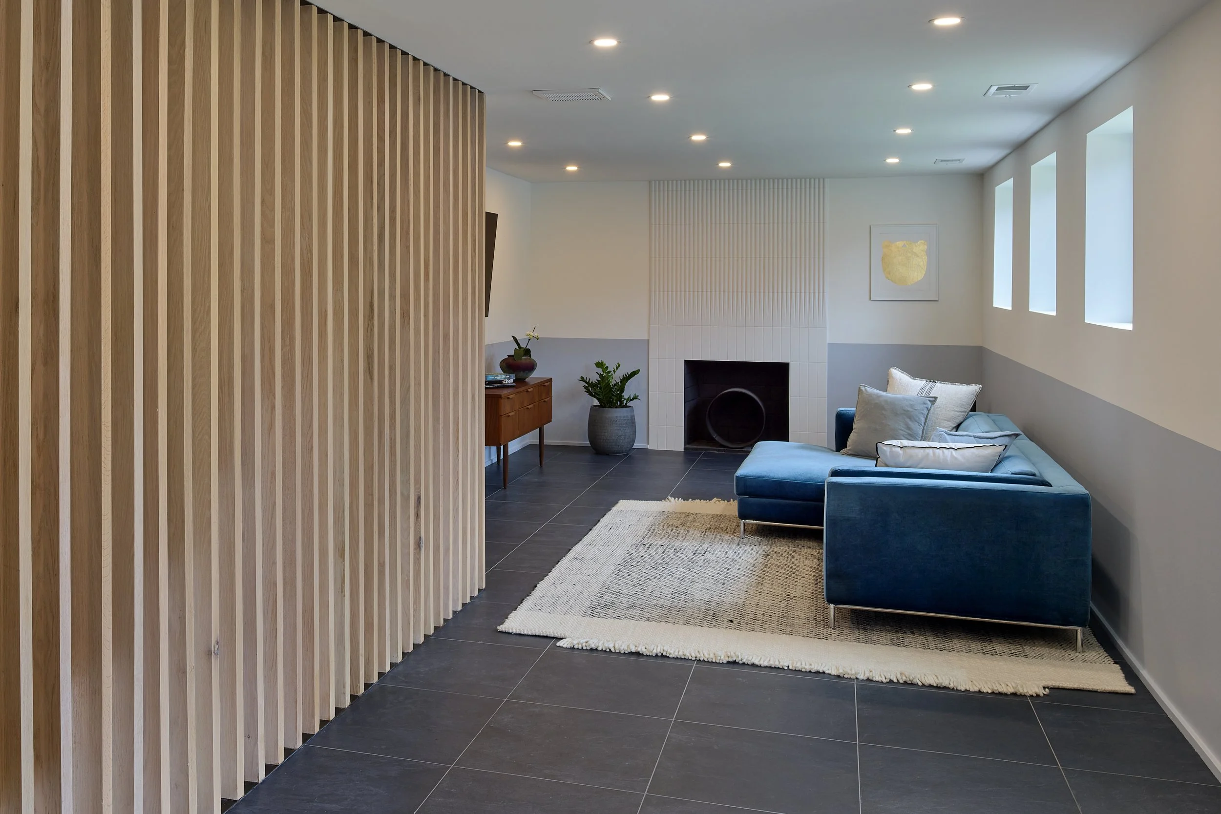 BASEMENT TV ROOM  ( photo Alan Karchmer) 