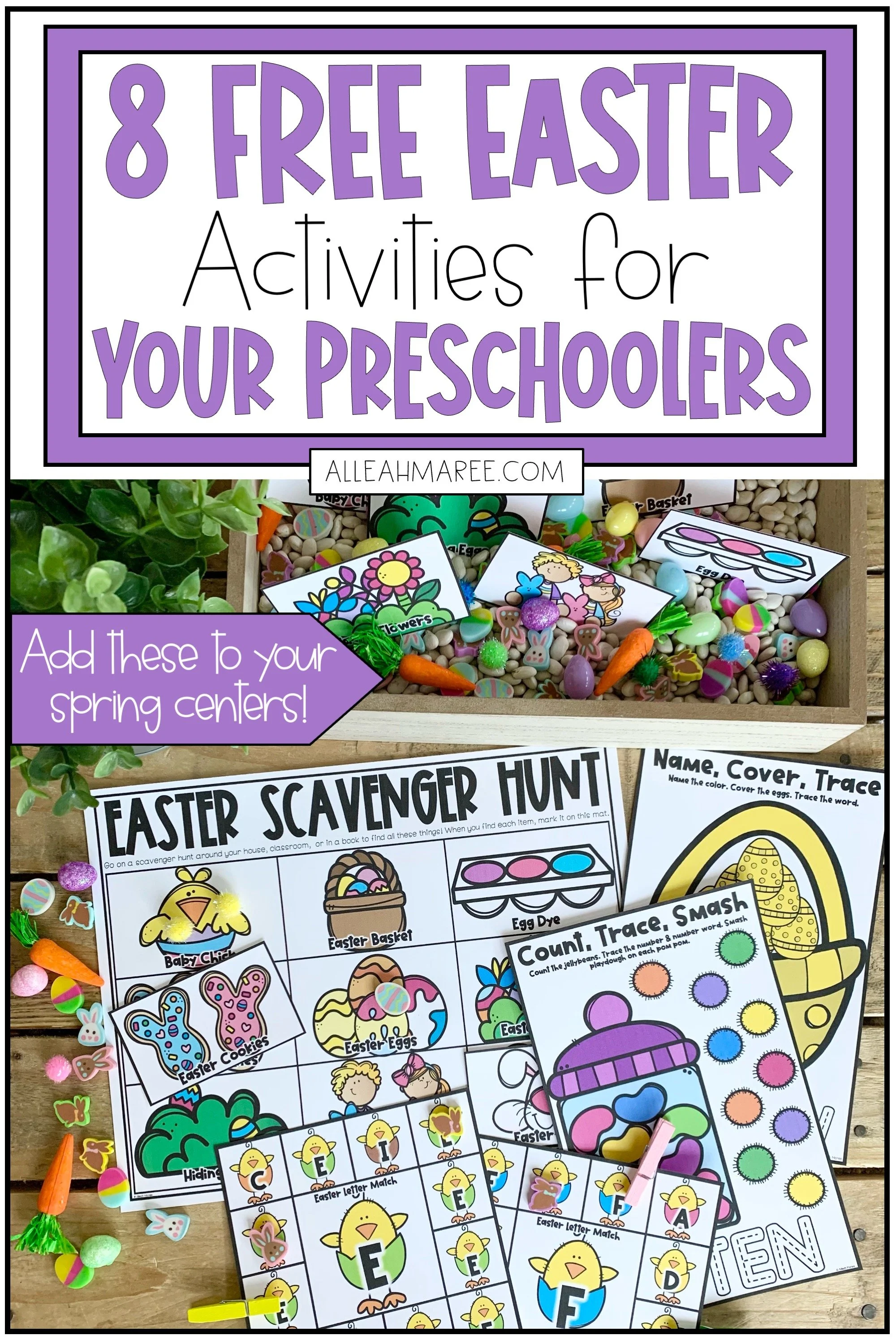 Free Easter activities for preschoolers!