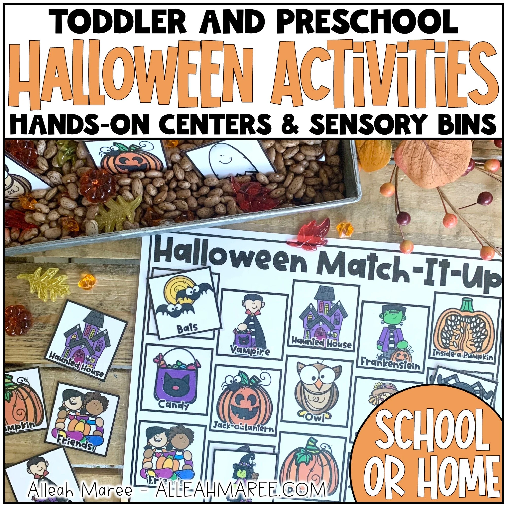Halloween Toddler Activities Homeschool Preschool Curriculum Centers Sensory