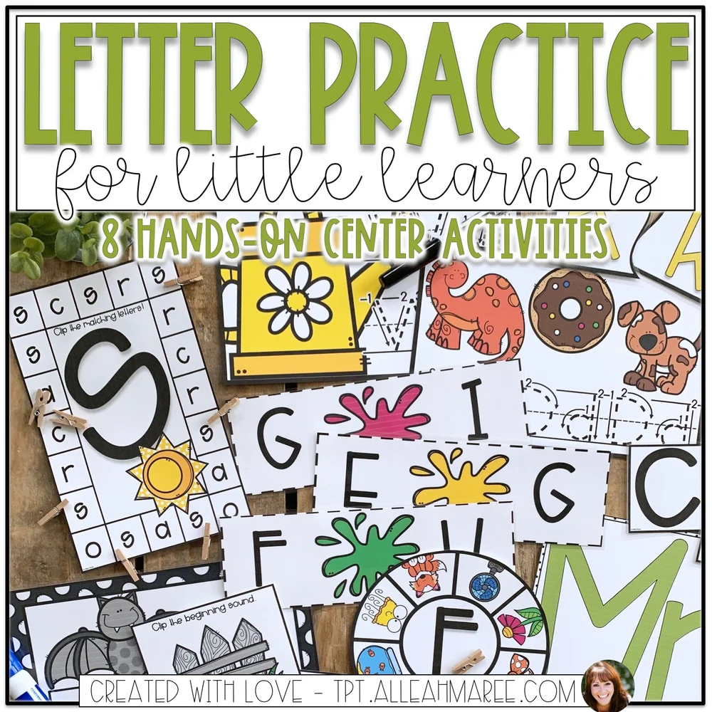 Alphabet Letter Formation and Writing Practice Centers Activities — Alleah  Maree