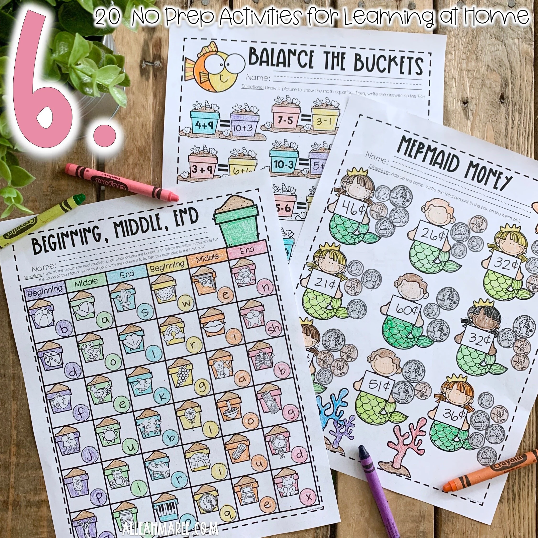 Seasonal Kindergarten Worksheets