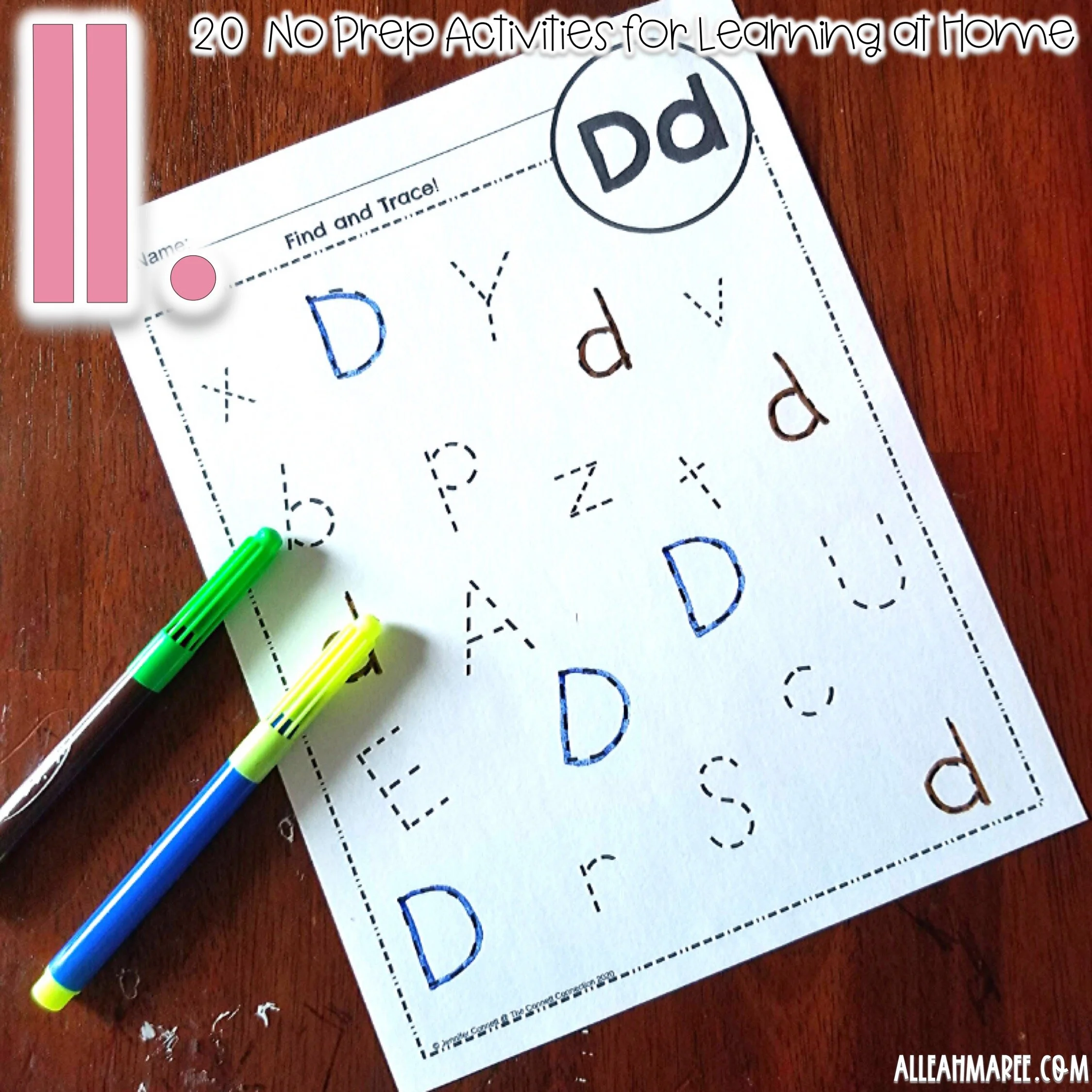 Letter Find and Trace Freebie