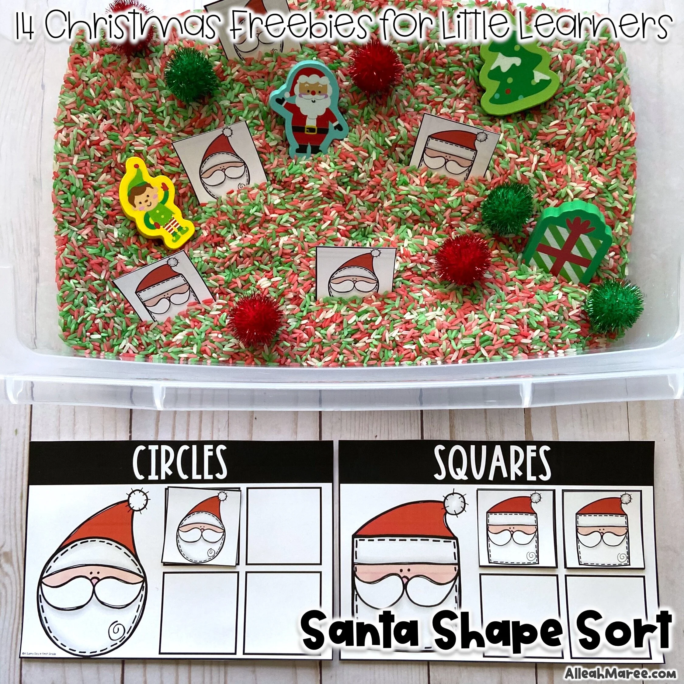 Santa Shape Sort